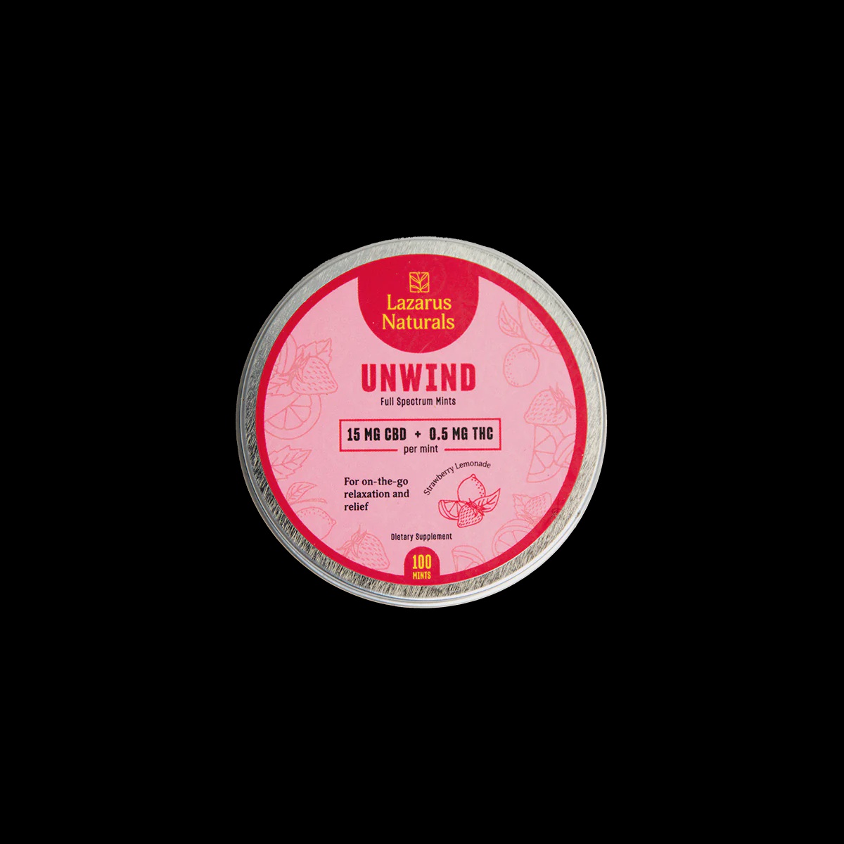 CBD | Strawberry Lemonade | Unwind Full Spectrum Mints